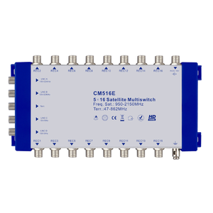 5 in 16 Out衛星マルチスイッチデジタル衛星受信機Disqc 2.0 5入力カスケードスイッチ - Product Image 1