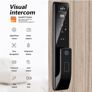 Sicurezza 3D riconoscimento del volto blocco delle impronte digitali Top fotocamera Wifi Nfc Card chiave Rfid Smart serratura porta