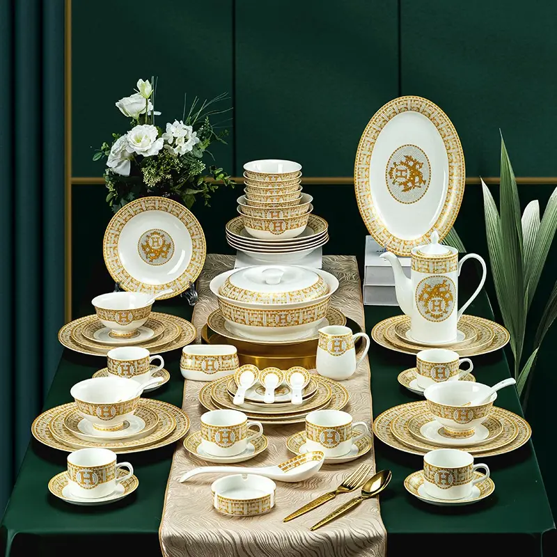 Набор посуды Европейский стиль керамическая посуда и тарелка кофейный набор кофейник испанский стиль набор посуды для дома