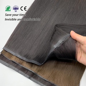100% Virgin Human <span class=keywords><strong>Hair</strong></span> Hole Weave Haar verlängerungen Butterfly XO Haar verlängerungen Schuss mit Löchern Double Drawn Thick End - Product Image 1