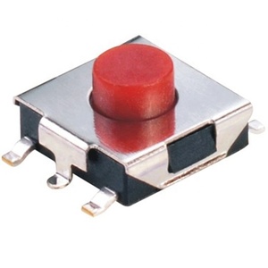 Hochwertiger 4-poliger taktiler Druckknopf schalter LED Kunststoff Messing Elektronische Struktur 1 NO1NC Schalter Edelstahls teuerung 12V - Product Image 6