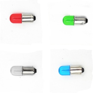 LED ampul BA9S 0.5W 12V/24V DC 20 lm araba lisansı plaka işık otomatik dönüş sinyali fren lambası iç kama yan işaretleyici işık - Product Image 2