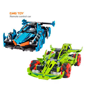Nuovo gruppo di controllo remoto educativo di programmazione impilamento blocchi da costruzione realizzati in plastica resistente RC Drift Car Set giocattolo