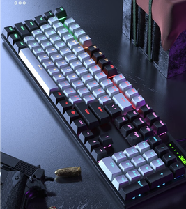 Fabrika satış Hot Swap RGB arkadan aydınlatmalı kablolu oyun klavyesi oyun masaüstü USB 2.0 ABS plastik çok tuşları ile yeni ürün - Product Image 1