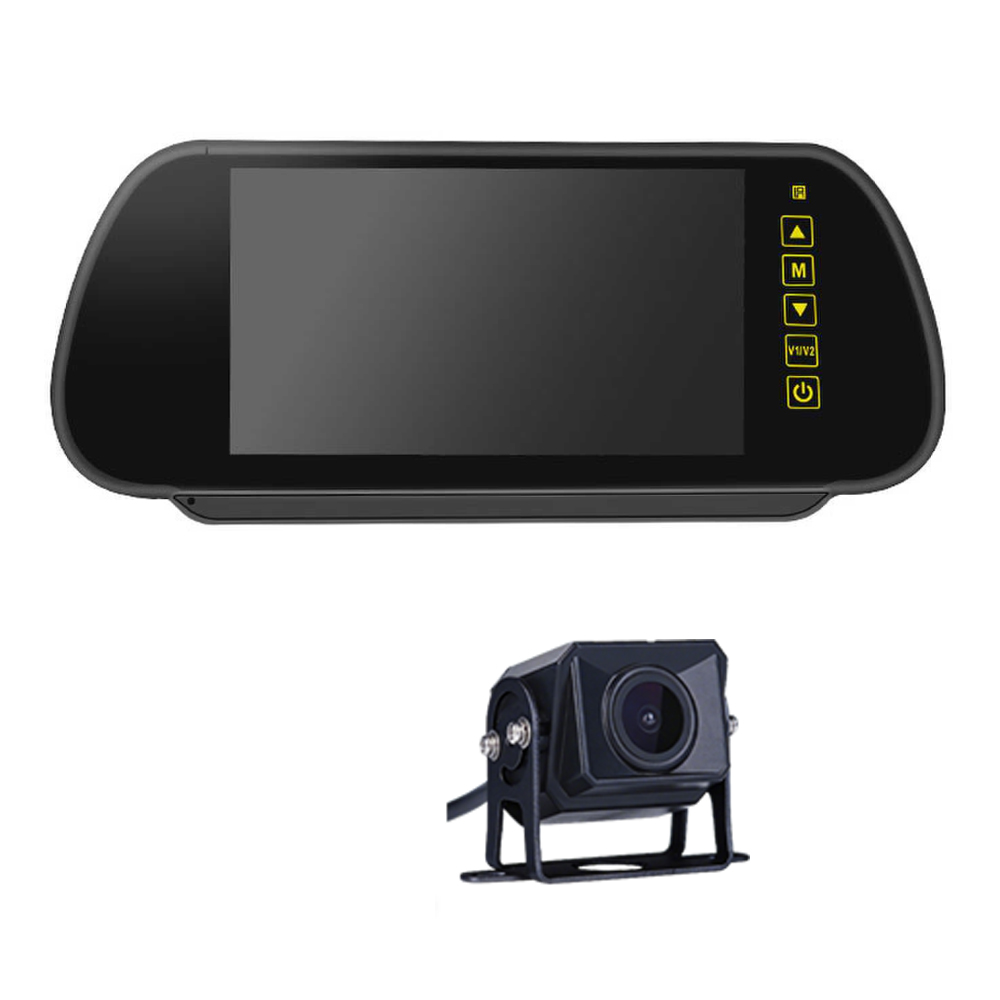 Black 1 display screen + 1 camera