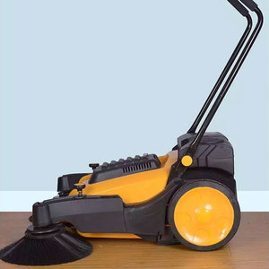 高速配送ポータブル折りたたみ式手押し道路スイーパー電気水スプレーパワースイーパー - Product Image 4