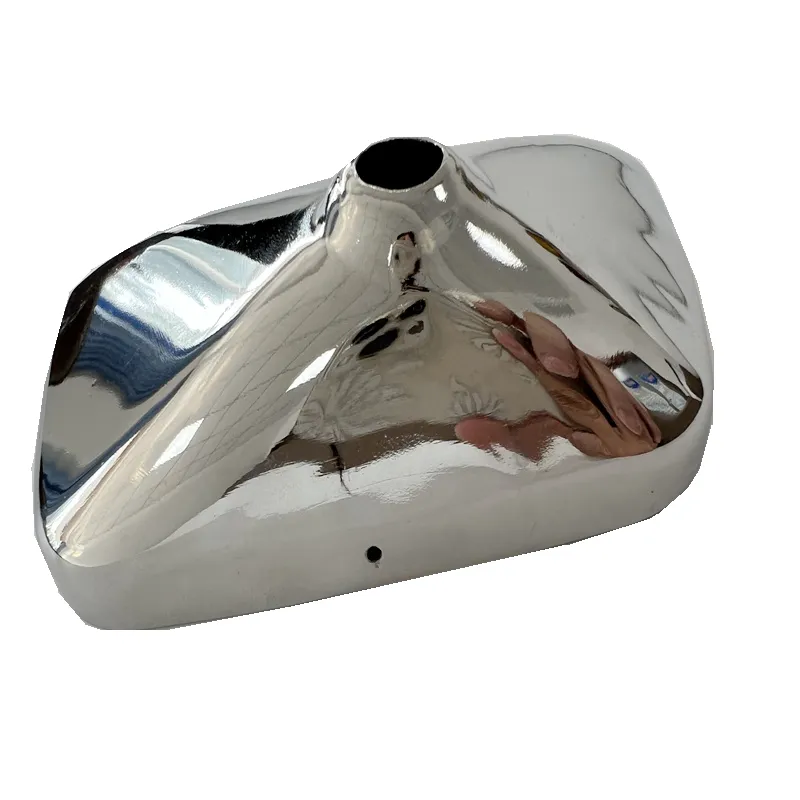 Proteção para espelho retrovisor de motocicleta, cobertura de espelho retrovisor com acabamento cromado para substituição