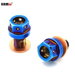 HRMin Light and High <strong>Strength</strong> Gr.5 Titanium Alloy Ti-6Al-4V Auto Engine Oil Drain Plug M18*1.5mm Screw with Magnet - Product Image 2