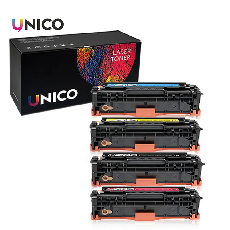 UNICO compatibile HP 1215 1515 CM1312 1300 CP1210 cartuccia di Toner a colori CB540A CB541A CB542A CB543A Toner Laser