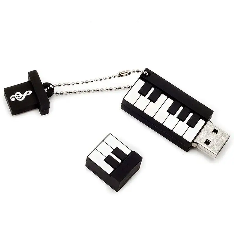 Piano design usb stick real capacity cartoon memory stick U disk flash musical instrument usb flash drive