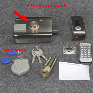 Anahtarsız giriş için RFID kapı kilit akıllı elektrikli üstten kilit salıncak ahşap kapı demir kapısı pil kumandalı akıllı elektronik kilit - Product Image 4
