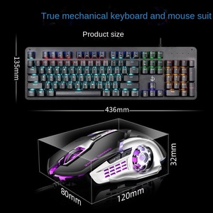 OEM104キー有線高DPI RGB緑軸キーボードとマウスセット - Product Image 4