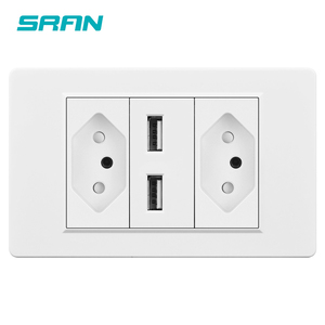 Brazil Standard <strong>Multi</strong> <strong>Function</strong> DIY Electrical Power Wall <strong>USB</strong> Outlet <strong>Socket</strong> for Home