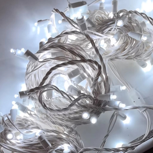 25 50 70 عد ديكورات الحفلات الخارجية <span class=keywords><strong>LED</strong></span> صغيرة للكريسماس 5 * سلسلة بزاوية واسعة مخروطية 5 * أضواء وميض - Product Image 1