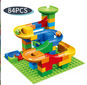 Abs plastik mermer Run plastik yarış pisti yapı taşları çocuklar eğitim yaratıcı parça labirent kızak oyuncak - Product Image 6