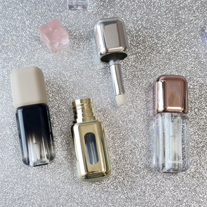 Özel lüks 6.5ml kapasiteli metalik roman tasarım Punk tarzı dudak rengi tüp plastik tüp kozmetik ambalaj için kullanılan - Product Image 6