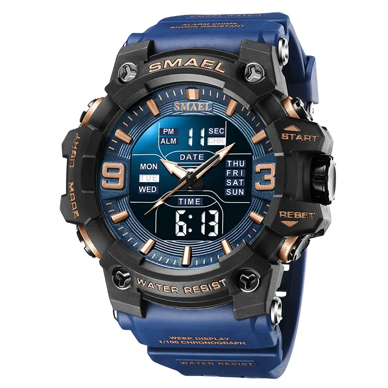 CW-052 top marque sport montre analogique numérique personnalisée hommes montre de luxe montres à quartz 2022