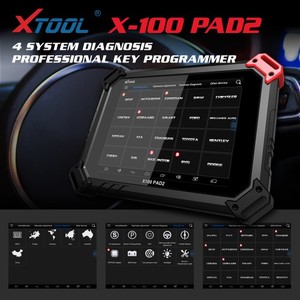 <strong>X100</strong> PAD2 Pro Automotive <strong>Key</strong> <strong>Programmer</strong> with KC100 Supports 4th and 5th IMMO and Special Functions Compatible with VW