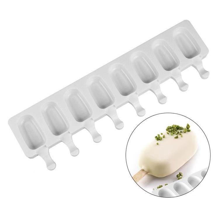 8 cavity oval shape white