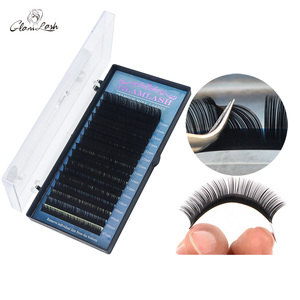 GLAMLASH extension de cils d curl 0.07mm épaisseur 16 rangs un plateau 7-16 longueur mixte cils noirs