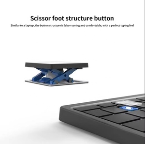 Nueva tableta, ordenador portátil, Teclado retroiluminado, tablero HiddenTouch, funda protectora de PU, teclado inalámbrico recargable BT5.0, teclados - Product Image 6