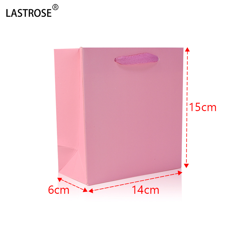Pink paper bag