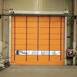 Industrial Factory Yellow Blue <strong>Red</strong> Color Automatic Fast <strong>PVC</strong> Zipper <strong>Doors</strong> Fast Opening Closing Roller <strong>Door</strong> With Remote Control - Product Image 1