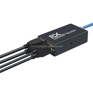 4พอร์ต USB 2.0ฮับ USB Extender RJ45อีเทอร์เน็ต Cat5e/6ถึง120M poc USB RJ45 Extender สำหรับคีย์บอร์ดเมาส์เครื่องพิมพ์ U Disk - Product Image 5