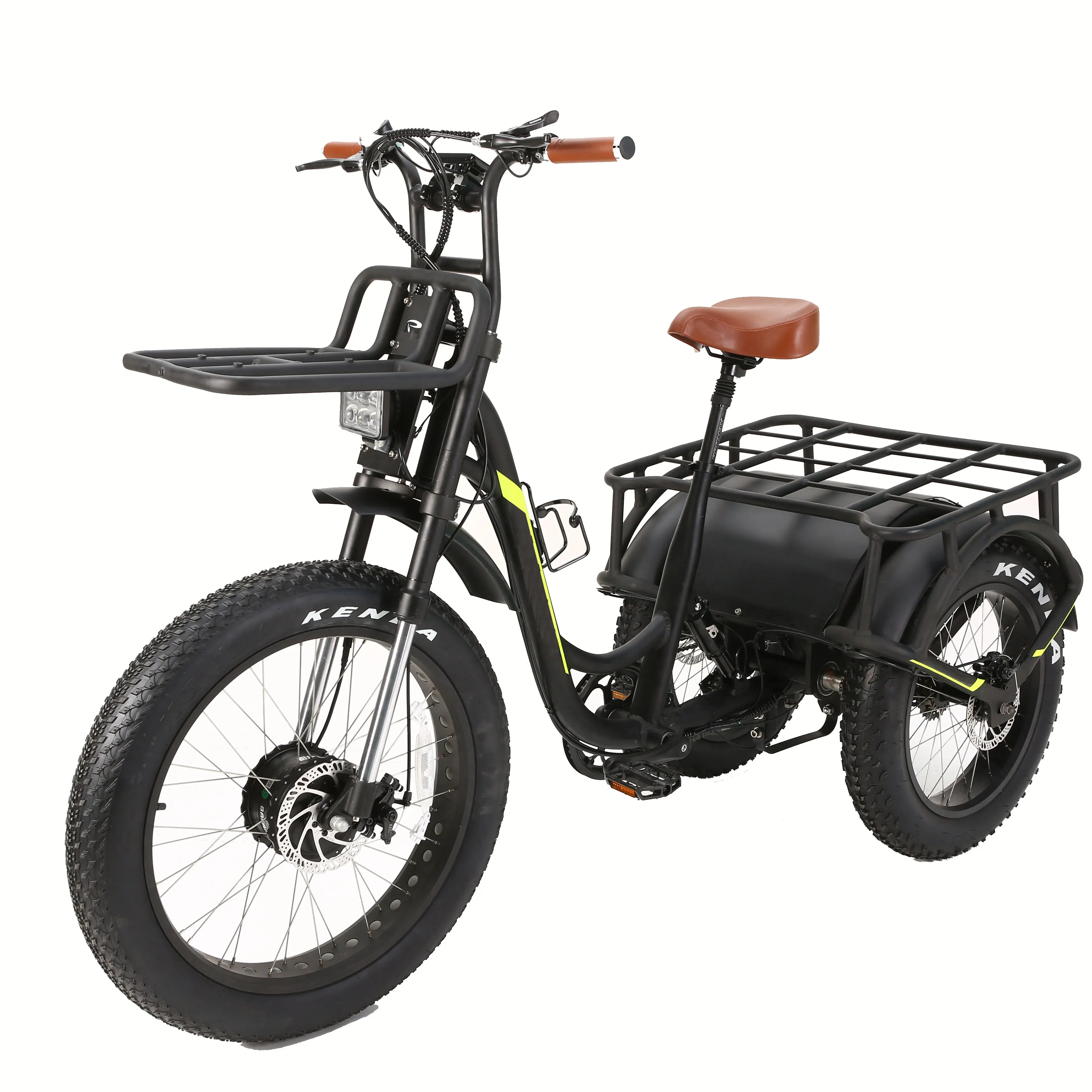 새로운 디자인 20 인치화물 전기 세발 자전거 세 바퀴 전기 자전거 500w 750w 1000w etrike