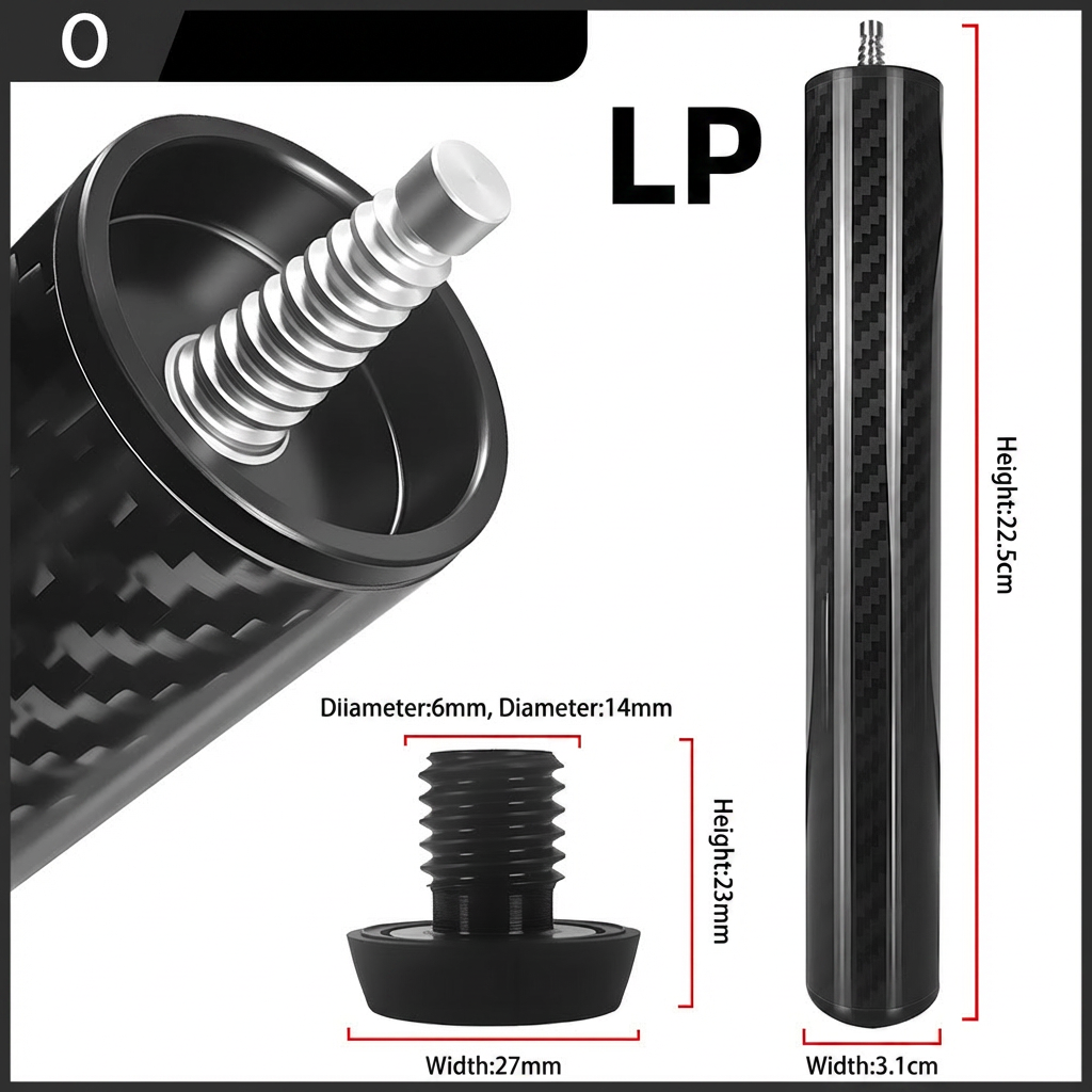 Black Carbon fiber-LP Cue Extension