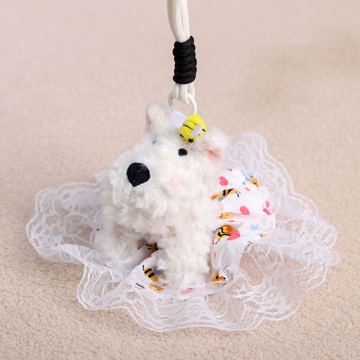 Bee skirt west highland dog white-about 11cm 45g