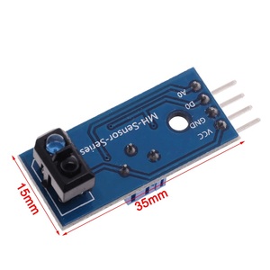 Sensor reflectante infrarrojo TCRT5000, interruptor fotoeléctrico IR, módulo de pista de línea de barrera para placa de triodo de diodo Arduino 3,3 V - Product Image 3