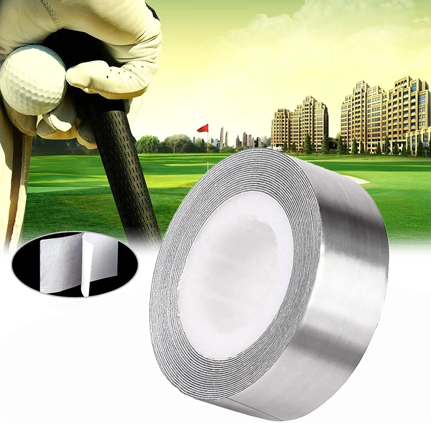 Hot Sales Golf High Density Lead Tape Weight Self-Adhesion Belt Weight Self-adhesive Driver Fairway Hybrid Iron Clubs Head