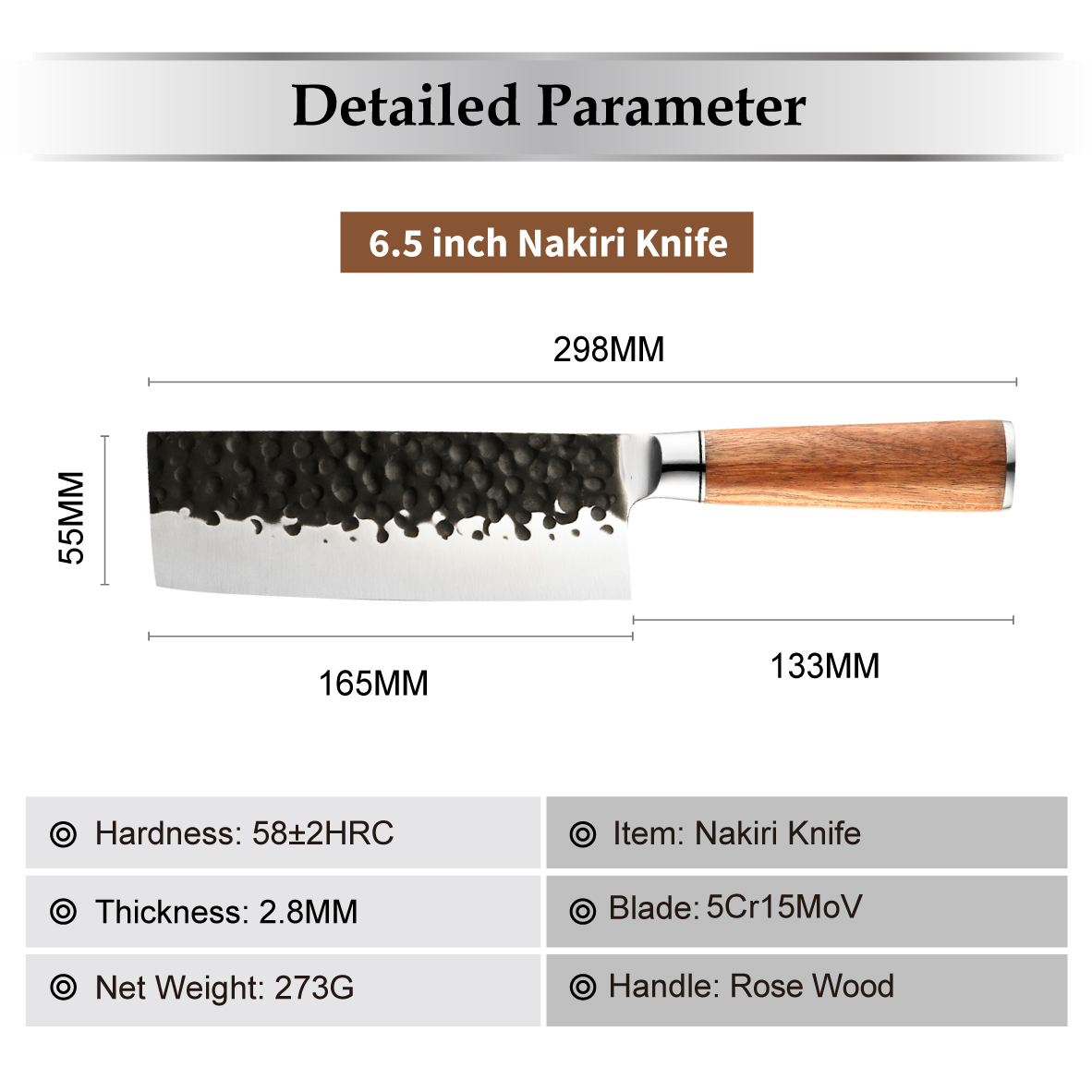 Coltello Nakiri da 7 pollici