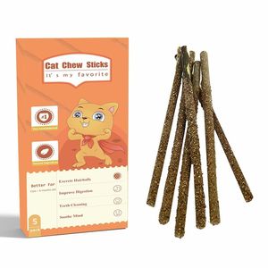 Catnip CAT masticar stick Box aliento fresco juguetes para gatos palitos naturales de silvervine catnip - Product Image 4