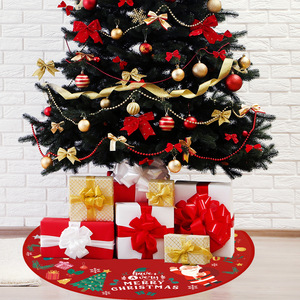 定制图案经典圣诞摆件树裙雪花圣诞树裙派对树圣诞装饰品 - Product Image 5