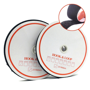 Cinta de gancho y bucle de nailon de diferentes tamaños comercial directo de fábrica 25MM * 25M 30% nailon 70% cinta de gancho y bucle de sujeción de poliéster - Product Image 1