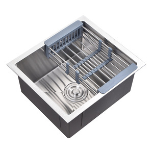 Factory Customized square Handmade Commercial 201/304 Stainless Steel <strong>Kitchen</strong> <strong>Sink</strong> for <strong>Farmer</strong> <strong>Kitchen</strong> - Product Image 4