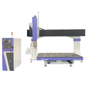 Mesa móvil de alta precisión CNC plástico punzonadora y cortadora CNC Router 5 ejes para espuma de aluminio - Product Image 2