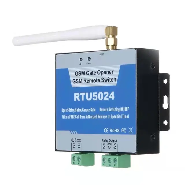 Bariyer/deklanşör/RTU5024 kapısı anahtarı için rtu5024 2G 4G GSM kapısı açacağı uzaktan röle anahtarı