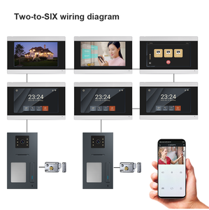 Fabrik Günstiger Preis 1080P Wifi Video Tür Telefon Smart Home <span class=keywords><strong>Intercom</strong></span> Tuya APP Lösung 2-Draht Tür Eingang Zugang RFID <span class=keywords><strong>Reader</strong></span> 32G