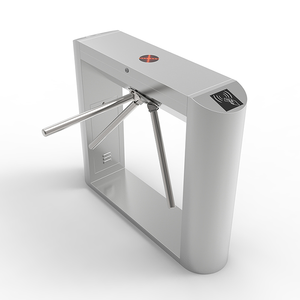 RS485/TCP-IP di comunicazione ingresso esterno controllo di accesso CE/FCC certificato semiautomatico treppiede tornello cancello codice a barre