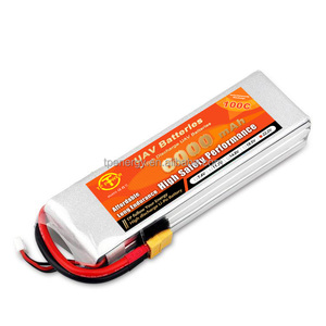 6000mAh 3S <strong>4S</strong> 6S 22.2V Lithium-Ion FPV Battery with XT60 Factory <strong>Price</strong> for Power Supply in Drones Planes and Radios - Product Image 3