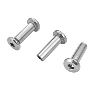 ステンレス鋼六角アレンソケットロープロファイルフラットラウンドヘッドシカゴビンディングおねじM3 M4 M5 M6 M8 M10 UNC UNFカスタム - Product Image 5