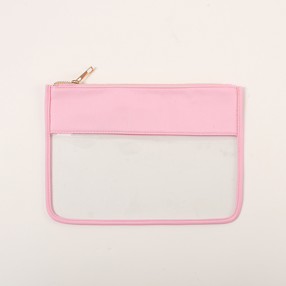 Pochette plate claire bébé rose