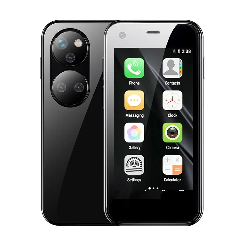 Sıcak satış tarzı soya XS13 3G Mini Smartphone WiFi GPS Android cep telefonları ince gövde çift Sim Google Play mağaza akıllı telefon
