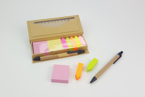 定制创意回收记事本便签，带笔和尺子 - Product Image 2