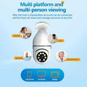 プロ用IR CCTV Wifiビデオカメラ双方向オーディオ広角ナイトビジョンSDカードデータ保存オプション - Product Image 4