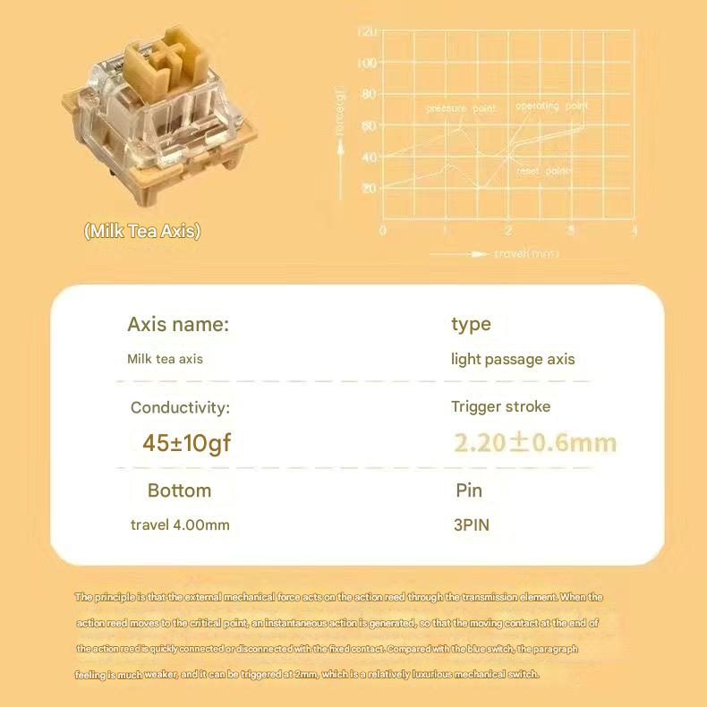 Brown-Milky Tea Switch-1 Pcs