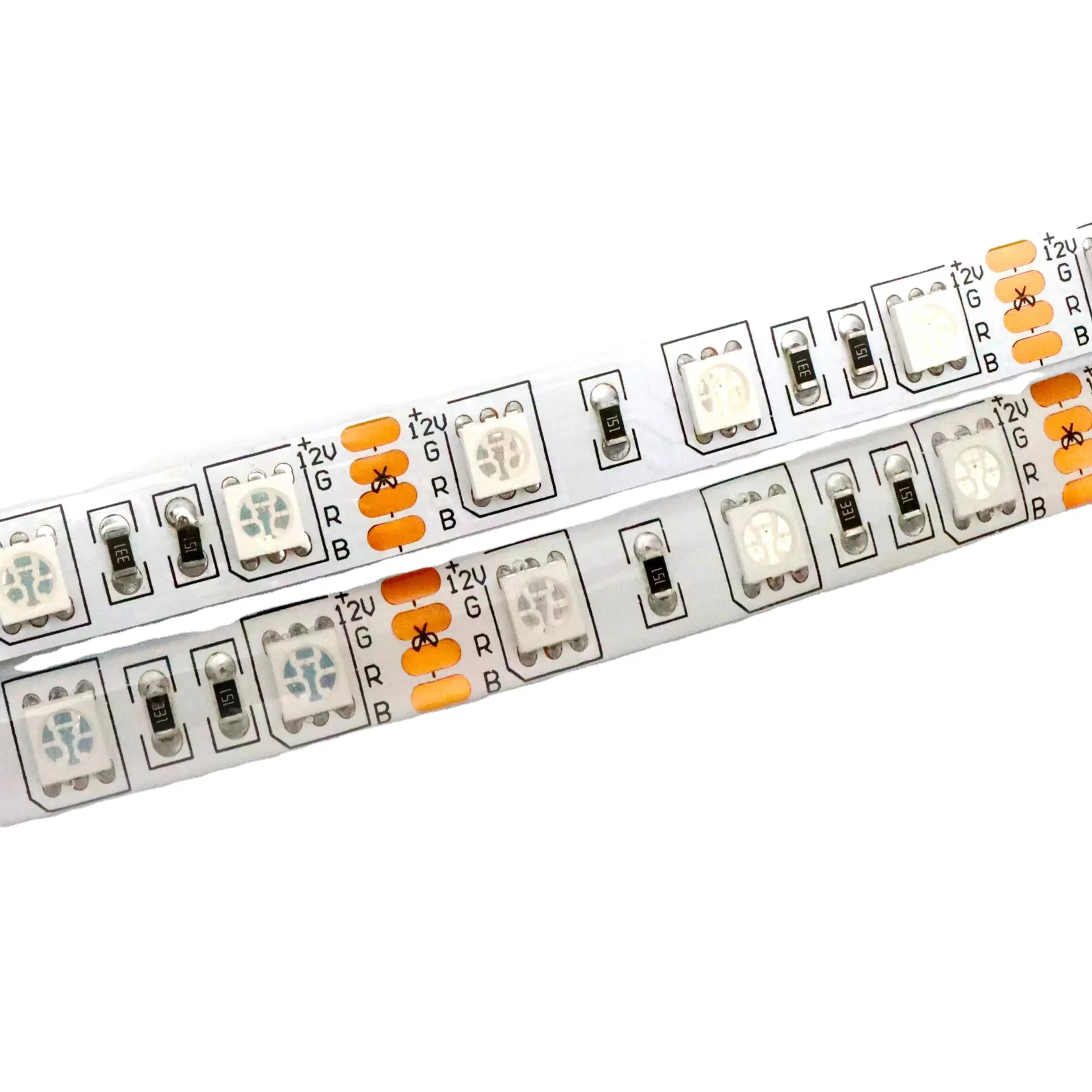 फ़ैक्टरी कस्टम स्टॉक उत्पाद Dc12V एलईडी स्ट्रिप लाइट 60Leds/M 10Mm एसएमडी 5050 Rgb स्ट्रिप लाइट